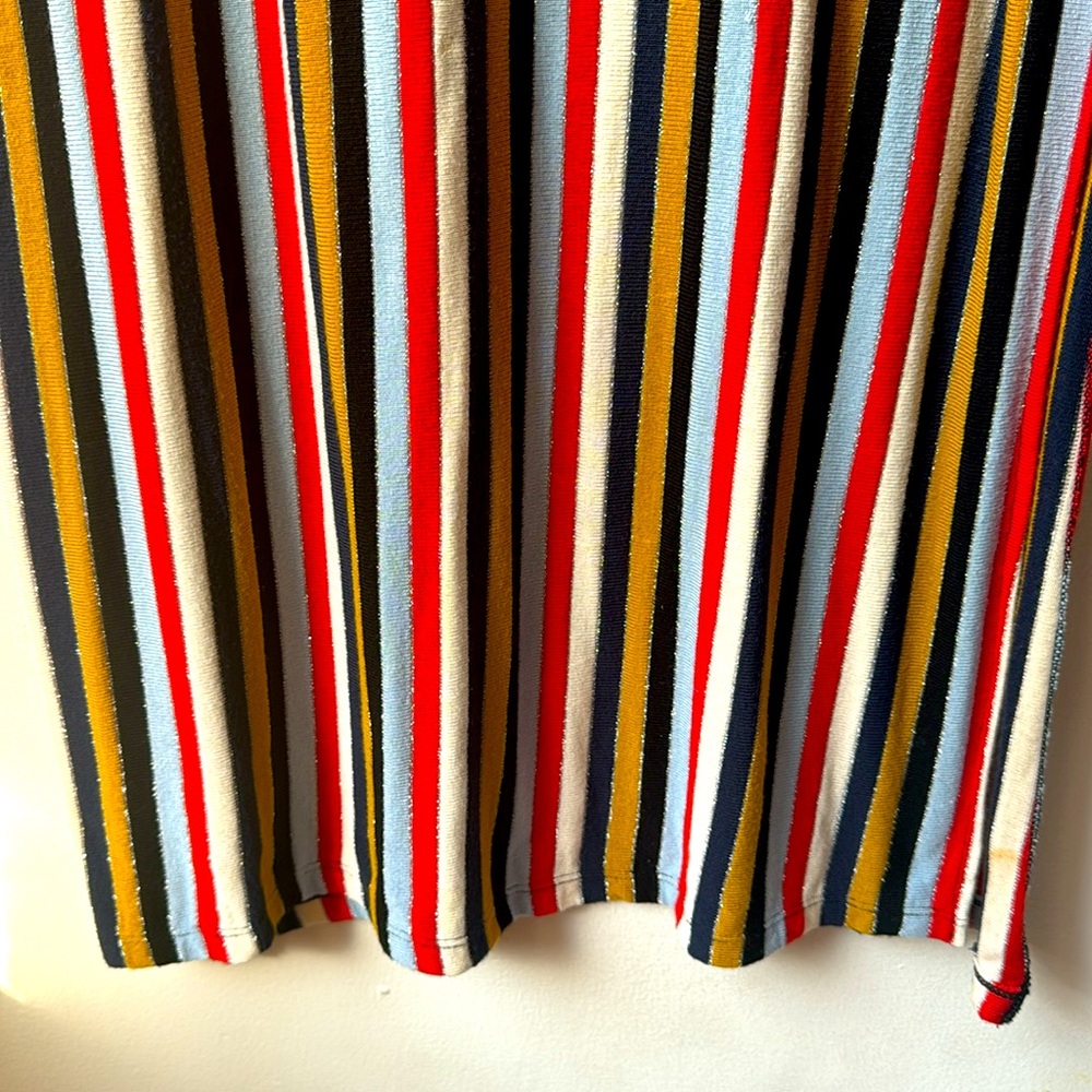 ZARA Stripe Maxi Shift dress Sz. Medium - Picture 4 of 10